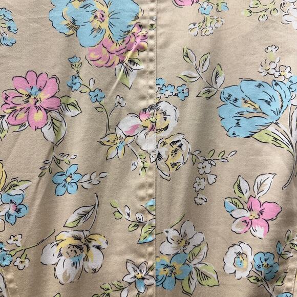 Oscar de la Renta Jacket Womens 10 Floral Button Up Lined + Pockets Vintage - Picture 7 of 9